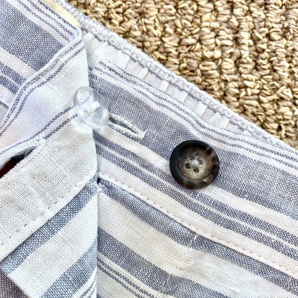 Cynthia Rowley NWT Striped Linen Midi Skirt - Picture 8 of 9